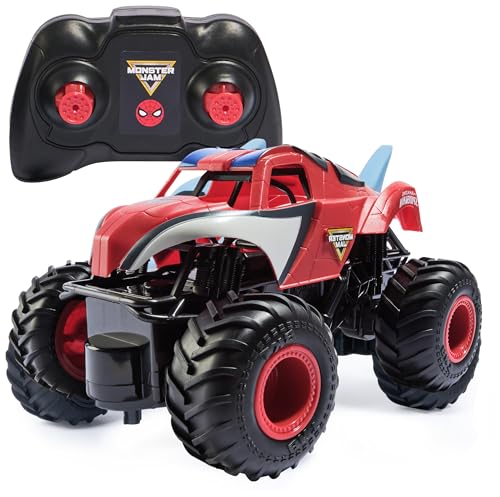 Monster Jam, Marvel The Amazing Spider-Man RC Monster Truck, 1:24 Scale, Kids Toys for Boys and Girls Ages 4 and up