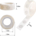 1000pcs Glue Point Clear Balloon Glue Removable Adhesive Dots Double Sided Dots of Glue Tape for Balloons Craft Glue Points Dots Sticky Dots or