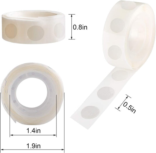 1000pcs Glue Point Clear Balloon Glue Removable Adhesive Dots Double Sided Dots of Glue Tape for Balloons Craft Glue Points Dots Sticky Dots or
