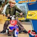 Tricycle for Toddlers 1-3 3-5 Year Olds, Spider Toddler Bike Baby Balance Bike with Colorful Lighting Wheels & Large Basket, Birthday Gift and Toy