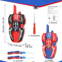 Spider Hero Walkie Talkies for Kids – 2 Pack Indoor & Outdoor Toys for Boys Ages 3-8, Birthday Gift for Children, Fun Two-Way Radios for Playtime