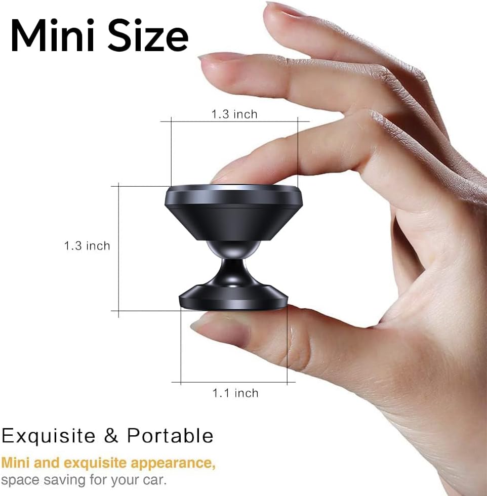 Coolpow【2 Packs 】Magnetic Phone Holder for car【Strong Magnet】phone holders for your car phone holder Mount for Car【4 Metal Plate】Universal Dash cell