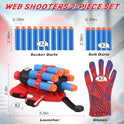 JONEG Web Shooters Toy for Kids 2 Pack, Toy for 3 4 5 6 7 8 Year Old Boy, Web Slinger with Spider Glove Launcher, Toys for Boys 4-6 6-8, Birthday
