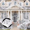 MAQIHAN 1000 sqft Spider Webs Halloween-Decorations Halloween Spider Web Cobwebs Halloween Decorations with 40 Fake Spiders Super Stretch Cobwebs
