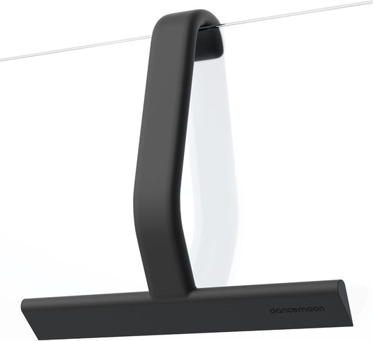 dancemoon JustHang Shower Squeegee for Glass Doors, All-One-Piece Silicone with Built-in Hook Design for Easy Hanging, Household Window Mirror