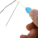 30 Pieces Gourd Shaped Plastic Needle Threaders, Plastic Wire Loop DIY Needle Threader Hand Machine Sewing Tool for Sewing Crafting with Clear Box, 4
