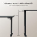 Furmax 55 x 24 Inches Electric Height Adjustable Standing Desk Large Sit Stand Up Desk Home Office Computer Desk Memory Preset with T-Shaped Metal