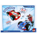 Jazwares Marvel Spidey and His Amazing Friends Team Spidey Flip and Reveal Cruiser - 11-Inch Double-Sided Vehicle with Lights, Sounds, and Web Blast