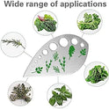 Herb Stripper, Jiaedge Green 9 holes Stainless Steel Kitchen Herbs Leaf Stripping Tool, Metal Herb Peeler for Kale, Collard Greens, Thyme, Basil