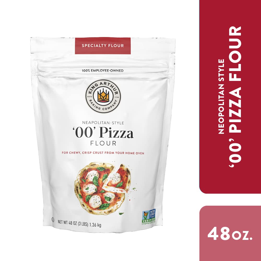 King Arthur 00 Pizza Flour: Premium Non-GMO American Wheat for Perfect Neapolitan-Style Crust - Finely Milled for Authentic Italian Pizza at Home