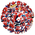 50pcs Spiderman Stickers for Water Bottle, Cool SuperHero Movie Waterproof Vinyl Decal for Kids Teen Adult Laptop Skateboard Phone Travel Case Bike