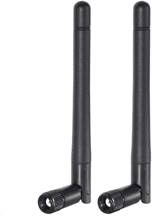 Bingfu Dual Band WiFi 2.4GHz 5GHz 5.8GHz 3dBi MIMO RP-SMA Male Bluetooth Antenna (2-Pack) for PC Computer WiFi Router Wireless Network Card USB
