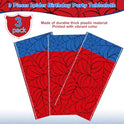 3Pcs Spider Web Themed Birthday Party Tablecloths Decorations,Red Blue Hero Plastic Table Cover Disposable Rectangle Table Cloth for Baby Shower Kids