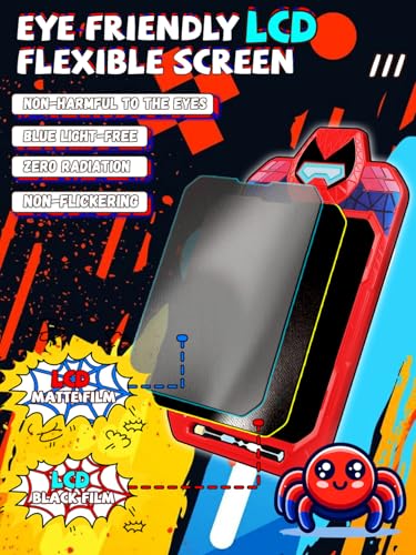 LCD Writing Tablet for Kids 10 Inch Spider Hero for Toddler 3 4 5 6 7 8 - Paint, Doodle Board, Drawing Pad - Travel Toys, Road Trip Car Activities