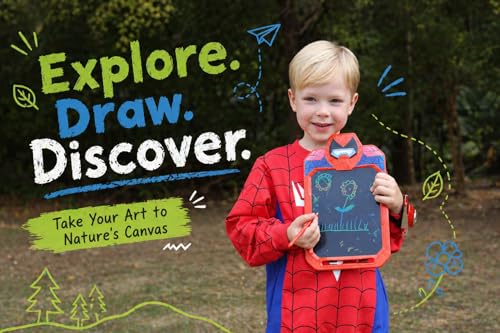 LCD Writing Tablet for Kids 10 Inch Spider Hero for Toddler 3 4 5 6 7 8 - Paint, Doodle Board, Drawing Pad - Travel Toys, Road Trip Car Activities