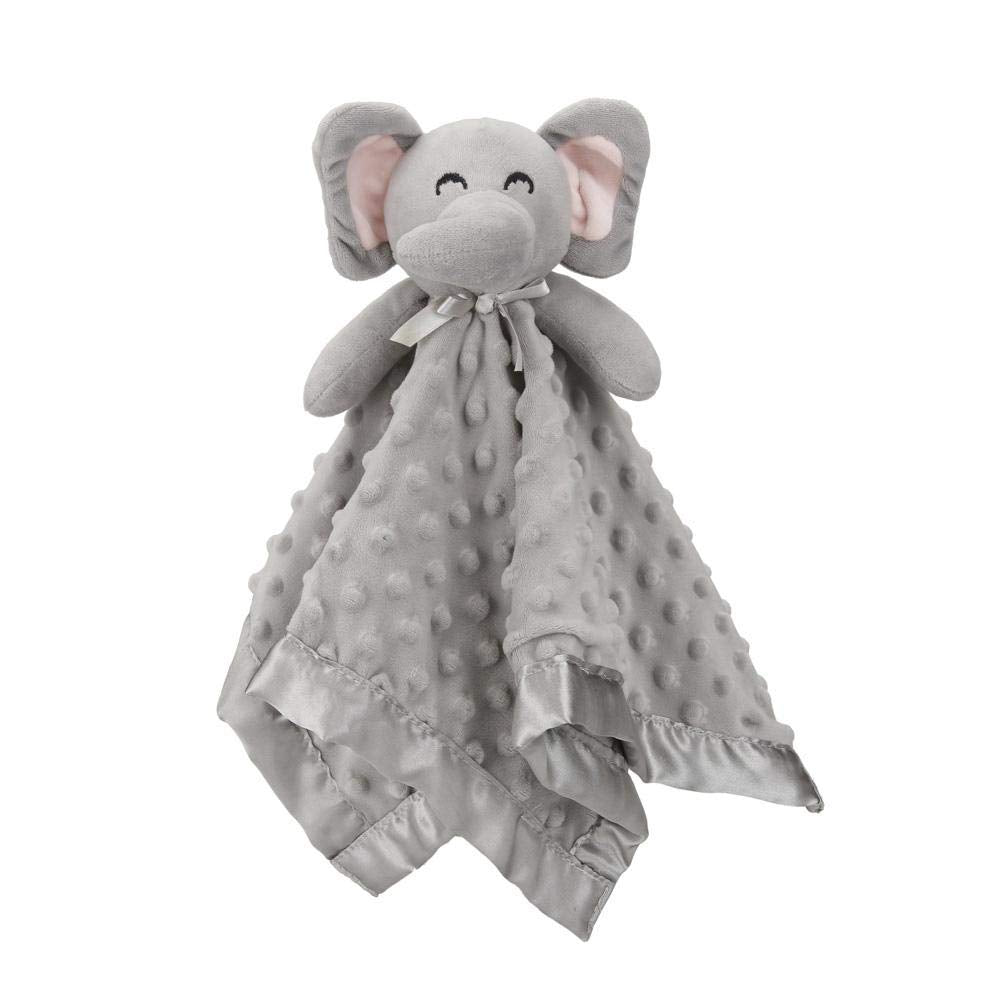 Pro Goleem Elephant Security Blanket, Soft Lovey Unisex Lovie Baby Gifts for Boys and Girls Snuggle Toy Stuffed Animal Newborn Essentials and Items