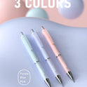 Nicpro 3PCS Cute Mechanical Pencil Set with Case, 0.7 mm Pencils with 6 Tube HB Lead Refill, 3PCS Eraser, 9PCS Eraser Refill for School Supplies Kid