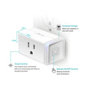 Kasa Smart Plug HS103P2, Smart Home Wi-Fi Outlet Works with Alexa, Echo, Google Home & IFTTT, No Hub Required, Remote Control,15 Amp,UL Certified