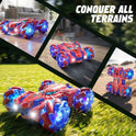 Spider Gesture Sensing Remote Control Car, Double Sided RC Cars with Full-Body Light, 2.4GHz Hand Controlled Rechargeable RC Stunt Car Toys Birthday