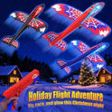 Cool Airplane Launcher Toy with Glowing Eyes & Web-Pattern Wings,2 Flight Modes Outdoor Games for Kids,Boys Toys Age 3-12,Birthday Gifts for 3 4 5 6