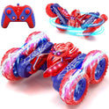 Spider Remote Control Cars for Boys 4-7, 360° Spinning RC Stunt Car with 2 Batteries Cool Lights Toys Birthday Gift for Boys 4 5 6 7 8 9 10 11 12
