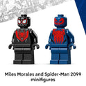 LEGO Marvel Miles Morales Mech vs. Spider-Man 2099 Building Toy for Boys & Girls - Poseable Super Hero Mech & 2 Marvel Minifigures for Kids & Fans