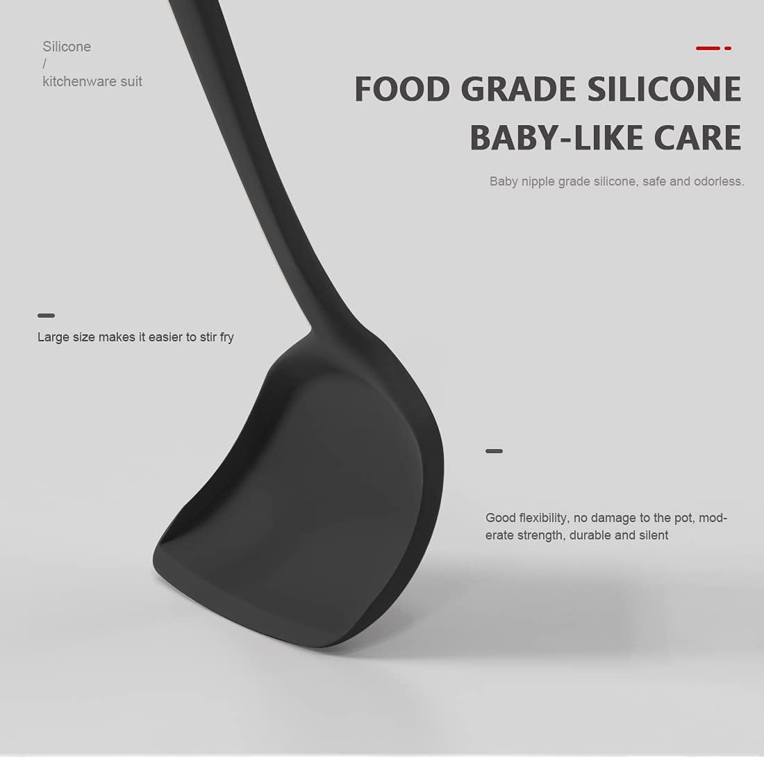 Silicone Cooking Utensils Set - 446°F Heat Resistant Kitchen Utensils,Turner Tongs,Spatula,Spoon,Brush,Whisk,Kitchen Utensil Gadgets Tools Set for