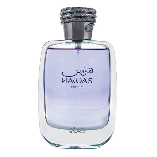 RASASI Hawas For Men Eau De Parfum Spray 100ML (3.4 Oz) - Long Lasting Arabian Perfume, Premium Perfume Men, Ideal for Special Occasions & Daily