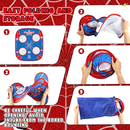 Spider Bean Bag Toss Game, Cornhole Board Outdoor Toys for Kids Age 4-12 | Outdoor Toys for Toddlers, Family Party Activity, Yard Backyard Beach Lawn