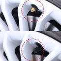 CKAuto 50 Pack Tire Valve Caps, Plastic Valve Stem Caps with O Rubber Seal, Universal Stem Covers for Cars, SUVs, Bike and Bicycle, Trucks