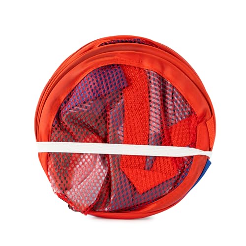 Jay Franco Marvel Spidey & His Amazing Friends Pop Up Hamper - Ghost Spider and Miles Morales Mesh Laundry Basket/Bag with Durable Handles - Storage
