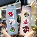 50pcs Cartoon Spider-Man Stickers for Kids,Lovely Hero and His Amazing Friends Vinyl Waterproof Decal for Water Bottle Laptop Toy Sticker for DIY