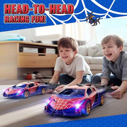 ZIROKAY Spider Remote Control Car with Multi-Color Flash Lights, Drift RC Cars, Spider Toys Gifts for 3 4 5 6 7 8 9 10 Year Old Boys Age 3-4 4-6 6-8