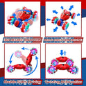 S-pider Rc Gesture Sensing Stunt Car Toys for Boys 3-14 Years Old, Drift Hand Control Remote Control Cars with Light & Music, 360°Rotation Double