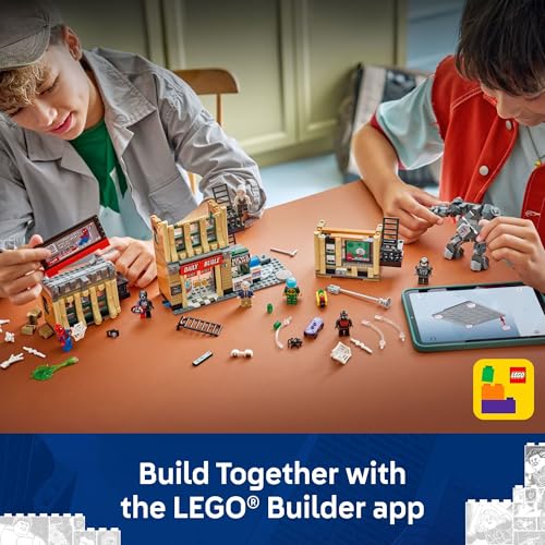 LEGO Marvel Spider-Man vs. Mysterio: The Daily Bugle Building Toy - Pretend Play Set with 7 Minifigures & Rhino Mech - Super Hero Toy for Boys