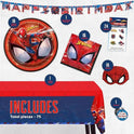 Spiderman Birthday Decorations | Spiderman Party Supplies | Serves 16 Guests | Marvel Superhero Spidey and His Amazing Friends | Table Cover, Spider