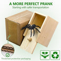 PARNIXS Surprise Spider Prank Box，Handcrafted Spider in a Box Stocking Stuffers,New Year's Surprise Toy and Gag Gift Practical Joke for Adults Men