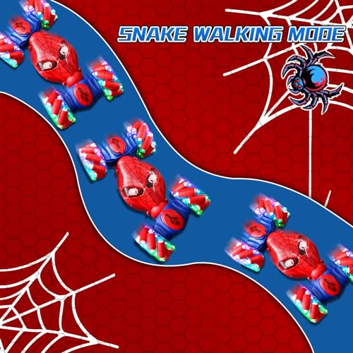 S-pider Rc Gesture Sensing Stunt Car Toys for Boys 3-14 Years Old, Drift Hand Control Remote Control Cars with Light & Music, 360°Rotation Double