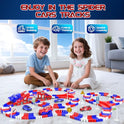 Spider Toys for Boys 4-6, Spider Race Track with 5 Cool Spider Cars Toys for Kids Boys Toddler, Flexible Car Tracks for Age 3 4 5 6 7 8 Year & Up Old