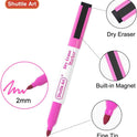 Shuttle Art Magnetic Whiteboard Markers, 20 Pieces Fine Tip and Eraser, Dry Erase Whiteboard Markers, for Writing on Whiteboards, Weekly Planner