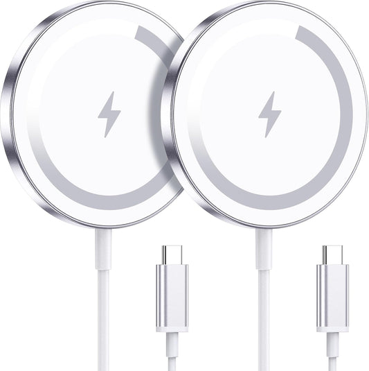 for Apple Mag-Safe Charger 2 Pack, Magnetic Wireless Charger for iPhone 17/17 Pro/17 Pro Max/Air/16 15 14 13 12 Pro Max Plus mini, Charging Pad for