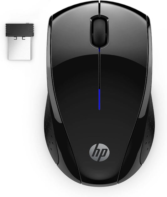 HP X3000 G3 Wireless Mouse - Black, 15-Month Battery, Side Grips for Control, Travel-Friendly, Blue LED, Powerful 1600 DPI Optical Sensor, Compatible