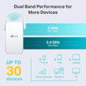 TP-Link AC1200 WiFi Extender, 2023 Engadget Best Budget Pick, 1.2Gbps Signal Booster for Home, Dual Band 5GHz/2.4GHz, Covers Up to 1500 Sq.ft and 30