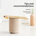 Virgin Forest 10 Count Bamboo Toothbrush, Soft Bristle for Adults, Eco Friendly Natural Wooden Toothbrushes, Vegan Organic Bamboo Travel Tooth Brush