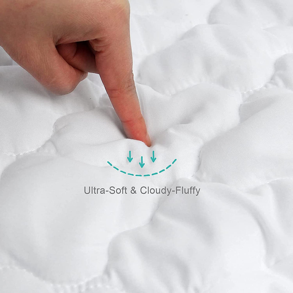 Crib Mattress Protector Sheets Fitted Waterproof Crib Mattress Pad Cover, Noiseless & Machine Wash 100% Absorbent Crib/Toddler Mattress Protector