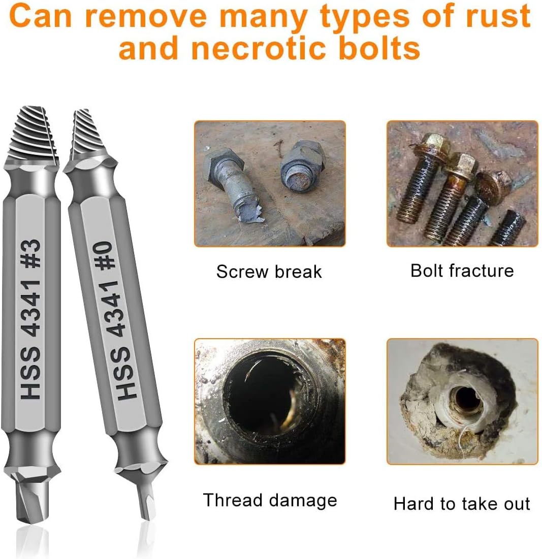Gifts for Men,Damaged Screw Extractor Set-Christmas Stocking Stuffers for Men Adults Him,Mens Gifts for Dad,Husband,Stripped Screws Nuts & Bolts
