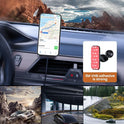 MOKPR for Magsafe Car Mount Charger-15W Wireless Car Charger-Magnetic Car Phone Holder for Dash Air Vent-LED RGB HandsFree Car Mount Fast Car Charger