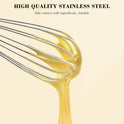 NileHome Stainless Steel Whisk Set 8" 10" 12" Kitchen Whisk Balloon Whisk Kitchen Wisk Wire Whisks for Cooking, Whisking, Blending, Beating