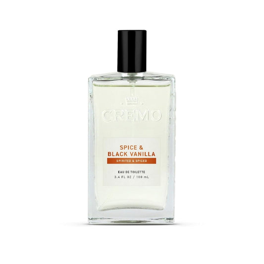 Cremo Cologne for Men - Spice & Black Vanilla Mens Cologne Spray - An Explosion of Vibrant Spices, Dark Woods and Black Vanilla, Fragrances For Men, 3.4 Fl Oz - Cart Shape