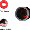 CKAuto 50 Pack Tire Valve Caps, Plastic Valve Stem Caps with O Rubber Seal, Universal Stem Covers for Cars, SUVs, Bike and Bicycle, Trucks